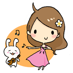 [LINEスタンプ] フラガールhuaのaloha daysの画像（メイン）