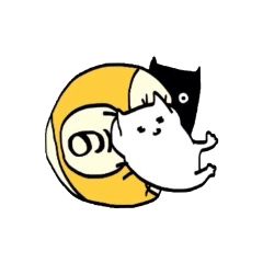 [LINEスタンプ] 球撞きと猫