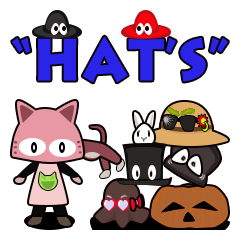 [LINEスタンプ] ORI'S STICKER "HAT'S"の画像（メイン）