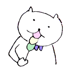 [LINEスタンプ] えりつきのねこ