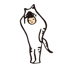 [LINEスタンプ] ネコかぶり