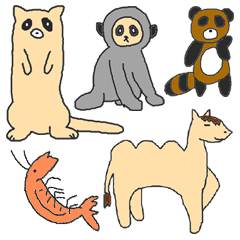 [LINEスタンプ] 適当動物の画像（メイン）