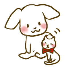 [LINEスタンプ] わんこと時々にゃんこ ver2の画像（メイン）