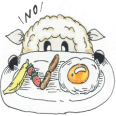 [LINEスタンプ] 使える色鉛筆ひつじ