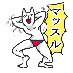 [LINEスタンプ] まっするねこ