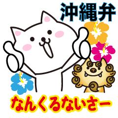 [LINEスタンプ] 沖縄の方言ネコ。なんくるないさーの画像（メイン）