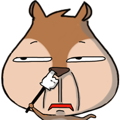 [LINEスタンプ] Big head Chipmunk