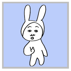 [LINEスタンプ] バニーおじさん