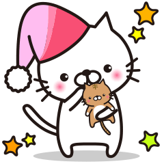 [LINEスタンプ] 白にゃんこさん