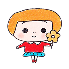 [LINEスタンプ] おしゃまな五歳児みよ子ちゃんの画像（メイン）