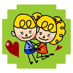 [LINEスタンプ] Manuel and Oliviaの画像（メイン）