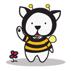 [LINEスタンプ] DOGGY BEE