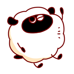 [LINEスタンプ] ひつじのめめめ
