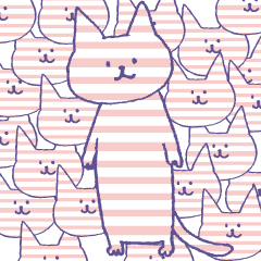 [LINEスタンプ] 無言のしまねこ