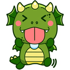 [LINEスタンプ] 愉快なドラゴンのダン