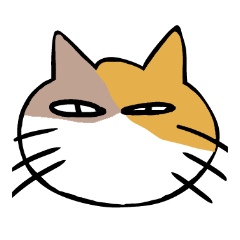 [LINEスタンプ] ねこフェイスの画像（メイン）