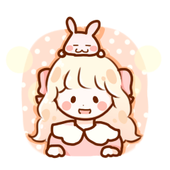 [LINEスタンプ] ふわこさんとうさちゃんのきもちスタンプ