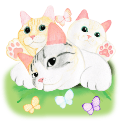 [LINEスタンプ] もぐらねこの画像（メイン）