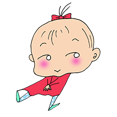 [LINEスタンプ] ぷちが！(plump cheek girl)