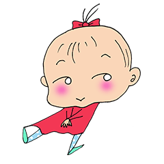 [LINEスタンプ] ぷちが！(plump cheek girl)の画像（メイン）