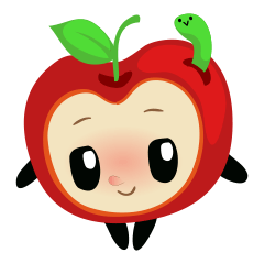 [LINEスタンプ] Red Apple, Ringgo