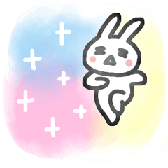 [LINEスタンプ] しあわせうさちゃん