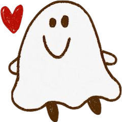 [LINEスタンプ] かわいいおばけ