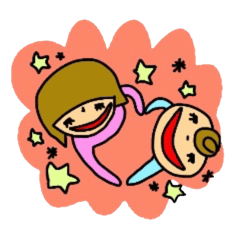 [LINEスタンプ] げつちゃん と ねぇね