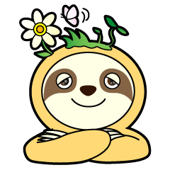 [LINEスタンプ] ナマケモノのノラリー君の画像（メイン）