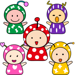 [LINEスタンプ] 5匹の妖精ちゃんの画像（メイン）