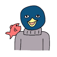 [LINEスタンプ] penguin in turtleneck