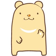 [LINEスタンプ] 獰猛！ つきのわぐまスタンプの画像（メイン）