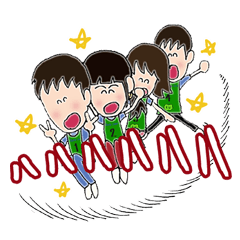 [LINEスタンプ] ロープジャンプ