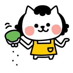 [LINEスタンプ] ねこ母ちゃん〜白猫のママからパパ、家族へ