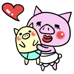 [LINEスタンプ] Mom ＆ babyの画像（メイン）