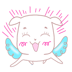 [LINEスタンプ] まいにちしろわんこ