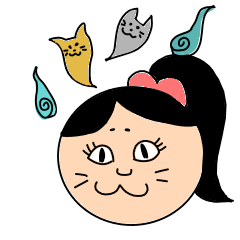 [LINEスタンプ] ねこかぶり娘