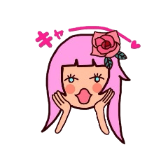 [LINEスタンプ] キュートな女の子達 01の画像（メイン）