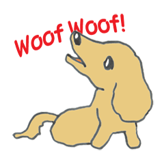 [LINEスタンプ] ダックスフント犬の生活の画像（メイン）