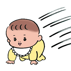 [LINEスタンプ] それ行け、赤ちゃん ！の画像（メイン）