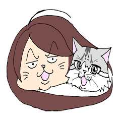 [LINEスタンプ] ミーと猫たち