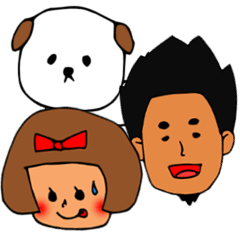 [LINEスタンプ] ボギーと彼と犬