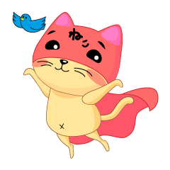 [LINEスタンプ] ねこ仮面の画像（メイン）