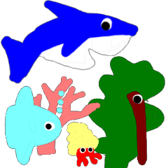 [LINEスタンプ] 水族館の画像（メイン）