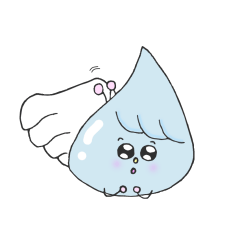 [LINEスタンプ] Raindrops angel girl