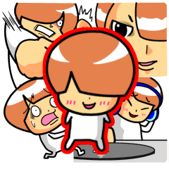 [LINEスタンプ] おかっぱ少年の日常