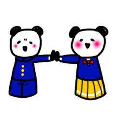 [LINEスタンプ] 中学生パンダの画像（メイン）