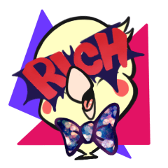 [LINEスタンプ] RICH