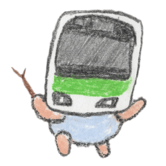 [LINEスタンプ] ゆるふわ電車