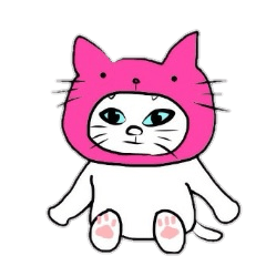 [LINEスタンプ] かぶりもの ねこの画像（メイン）